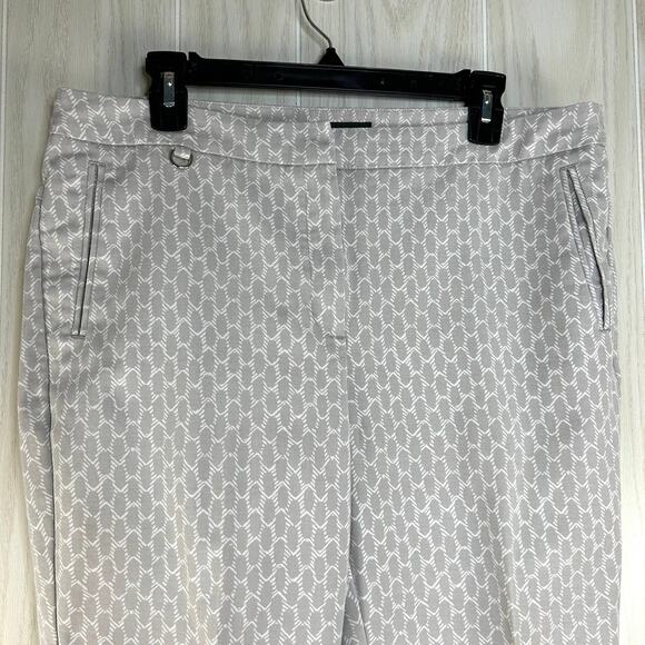 Adrianna Papell Ankle Pants Size 14 Tan Beige "Kate" Slim Fit - Picture 6 of 11